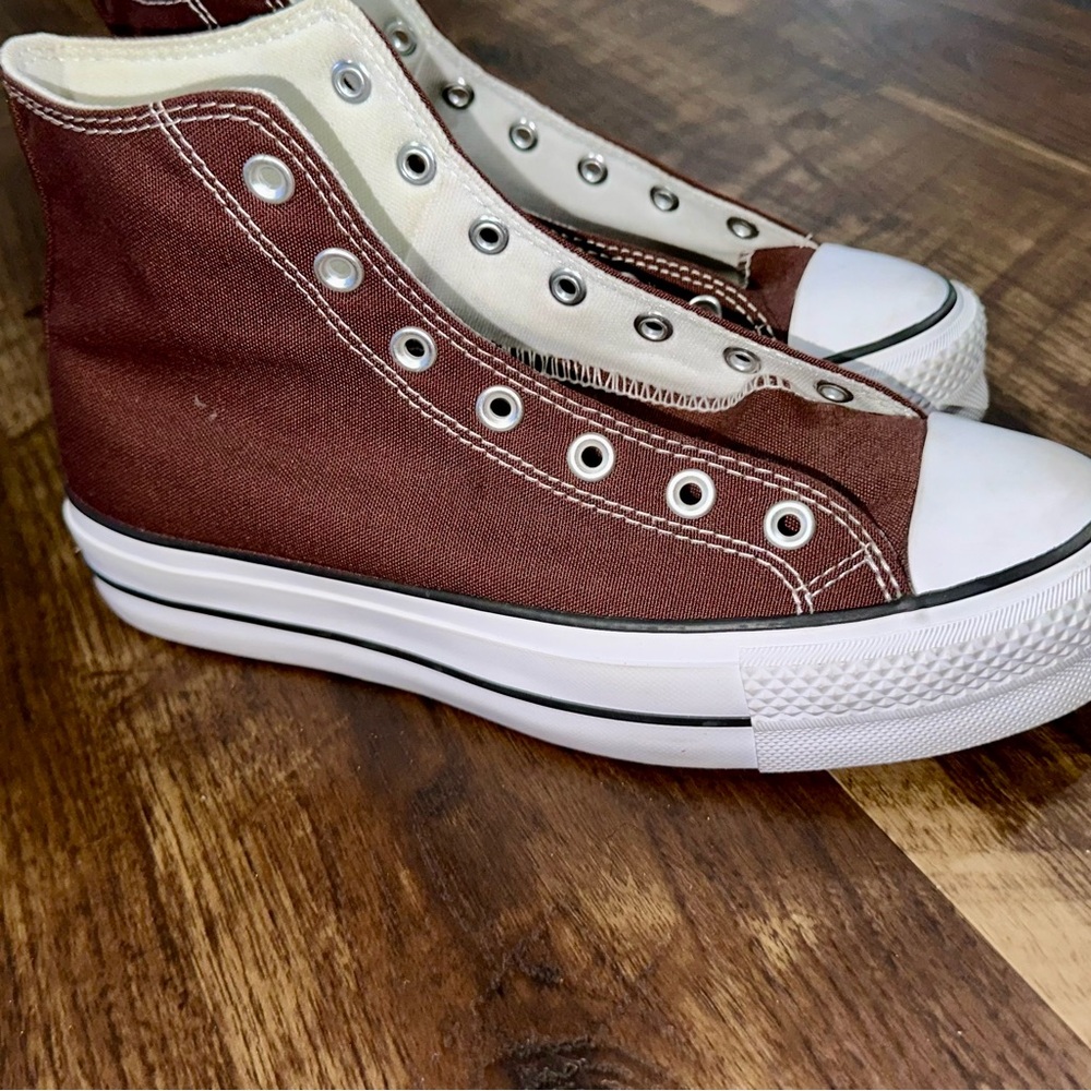 Converse Brown High-Top Sneakers